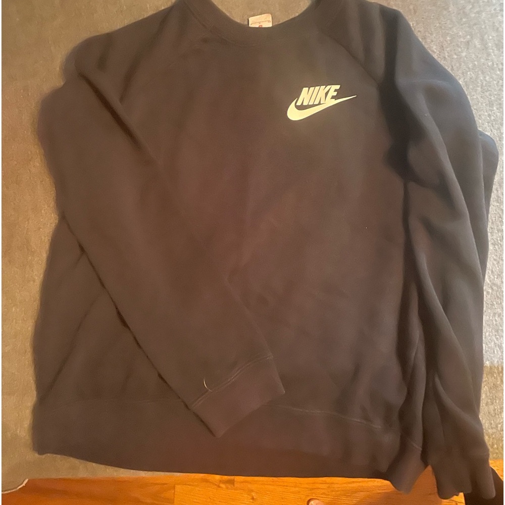 Nike sweatshirt size Small- Like New- black with white Nike and swoosh